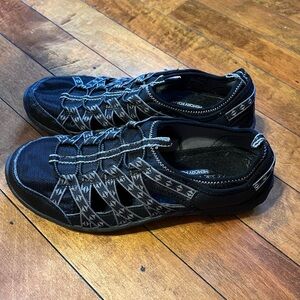 Skechers Black and Gray Women's Sneakers